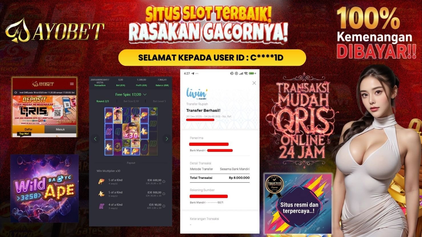 AYOBET JACKPOT SLOT WILD APE